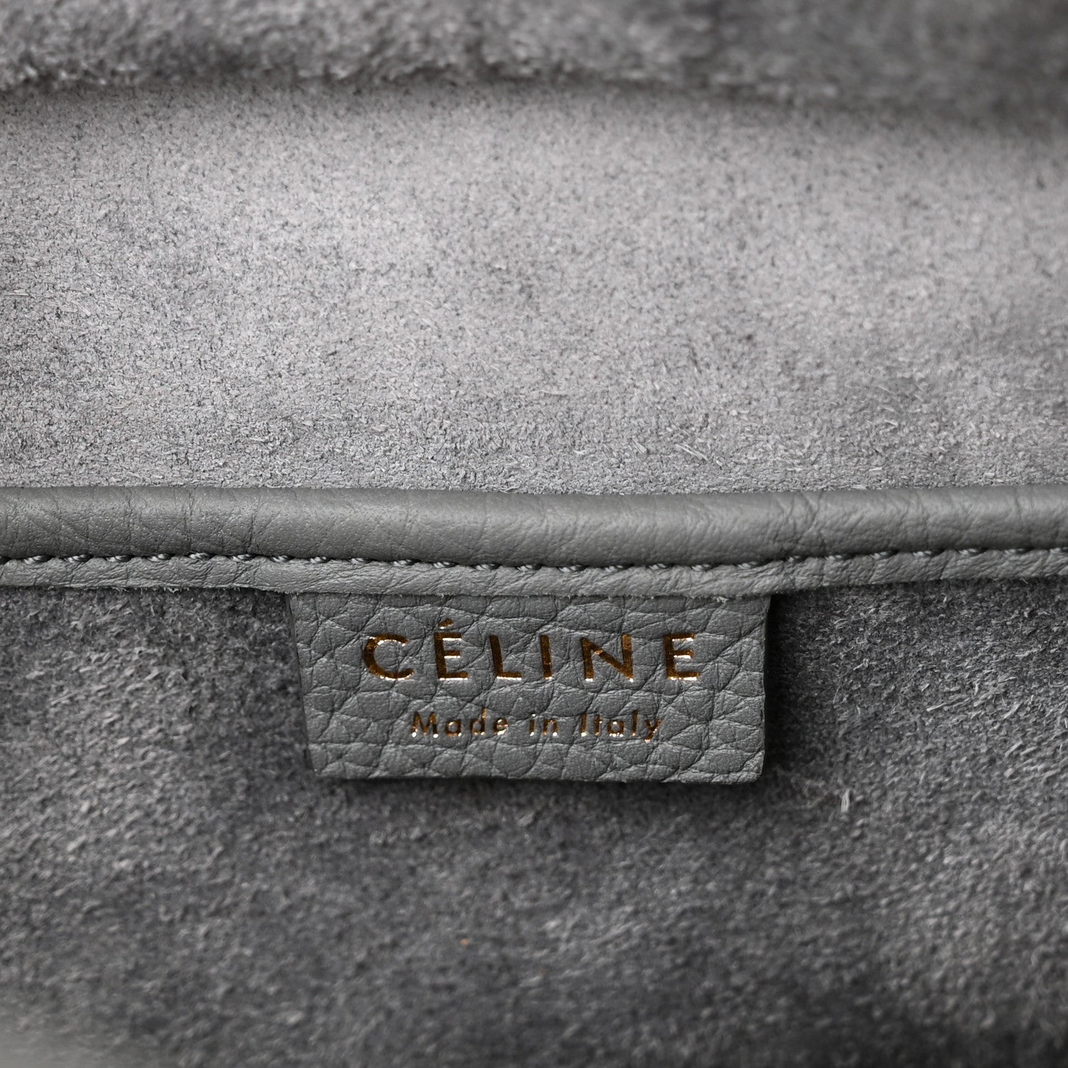 Celine Baby Drummed Calfskin Nano Luggage Kohl 5 of 9
