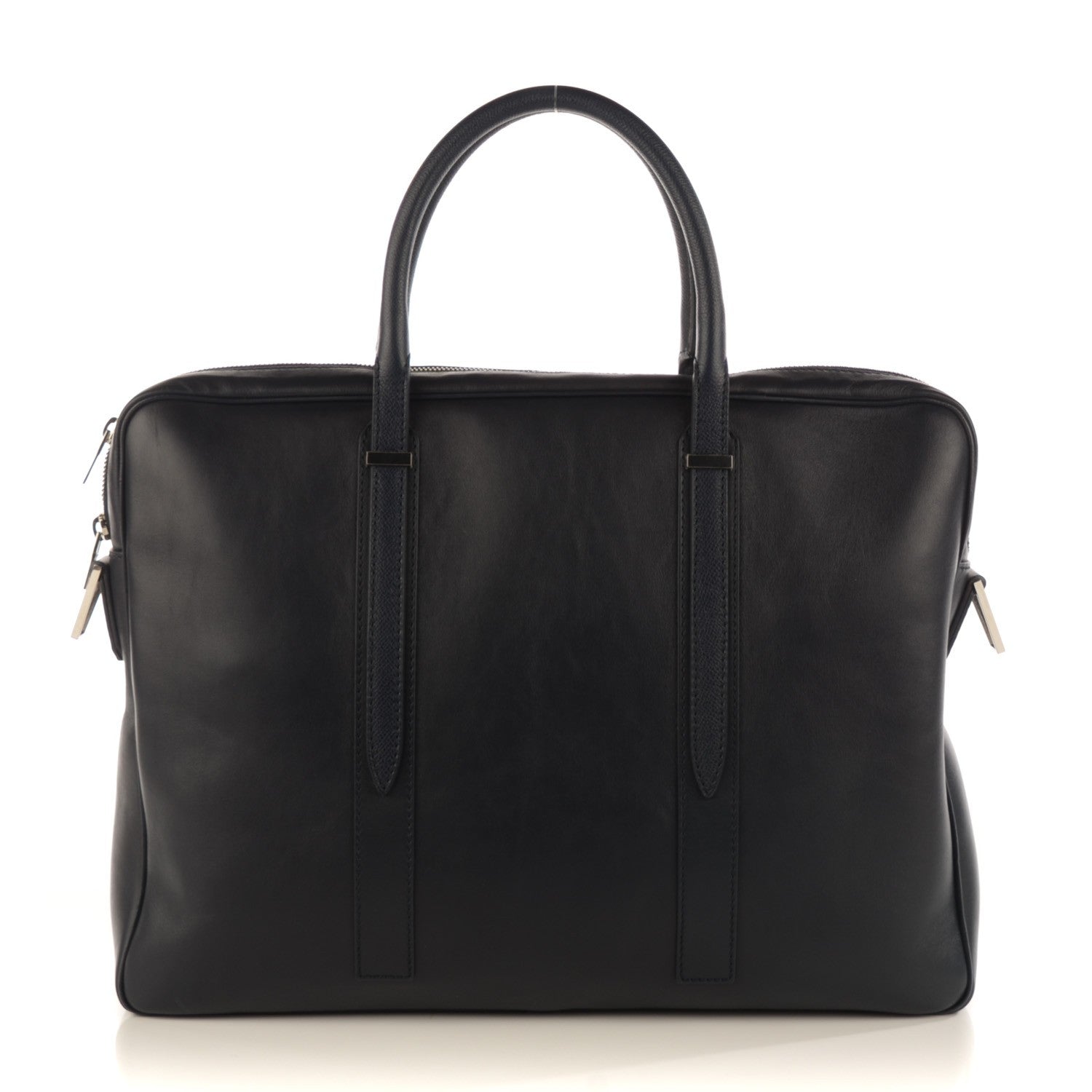 Balenciaga Elegant Calfskin Phileas Computer Case Bleu Nuit 1 of 7