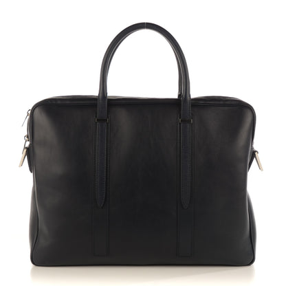 Balenciaga Elegant Calfskin Phileas Computer Case Bleu Nuit 1 of 7