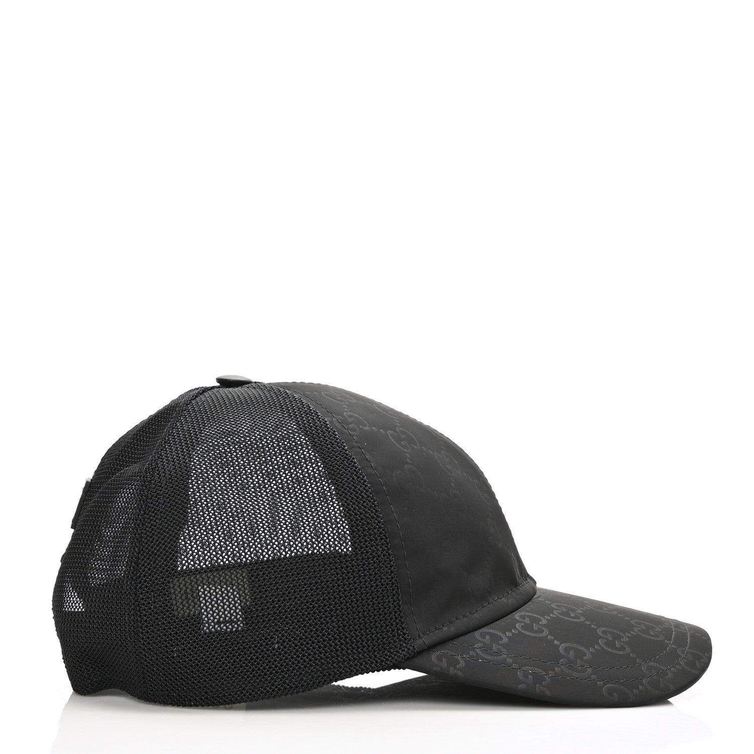 Gucci Nylon Monogram Baseball Hat M Black 4 of 8