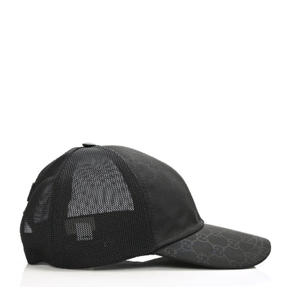Gucci Nylon Monogram Baseball Hat M Black 4 of 8
