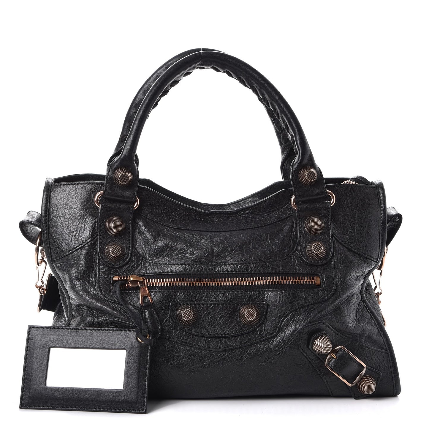 Agneau Giant 21 Rose Gold Hardware City Black