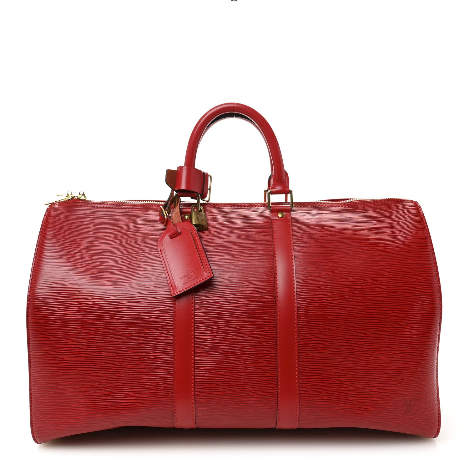 Louis Vuitton Epi Keepall 45 Castillan Red 1 of 14