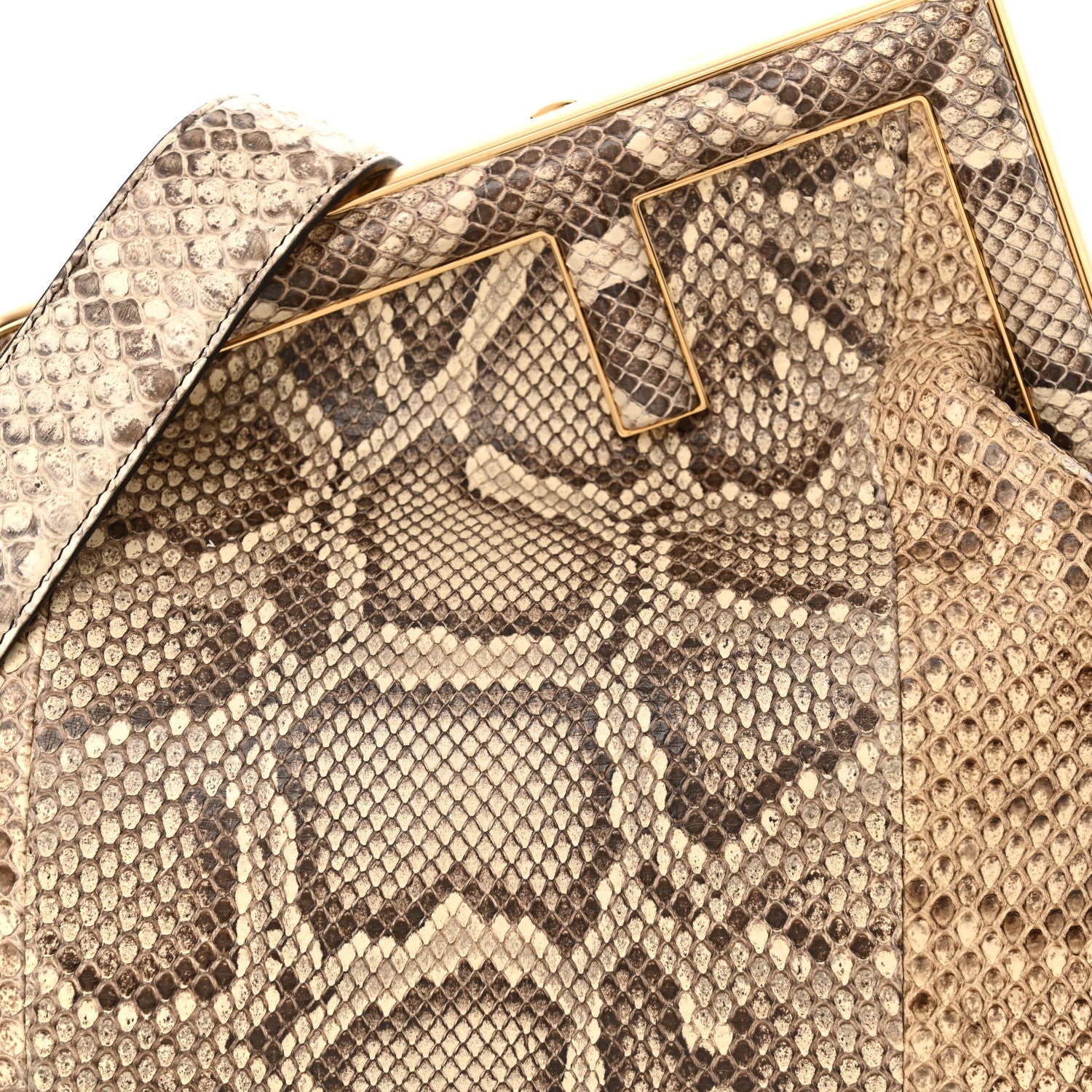 Fendi Snakeskin Small Fendi First Daisy Roccia 8 of 12