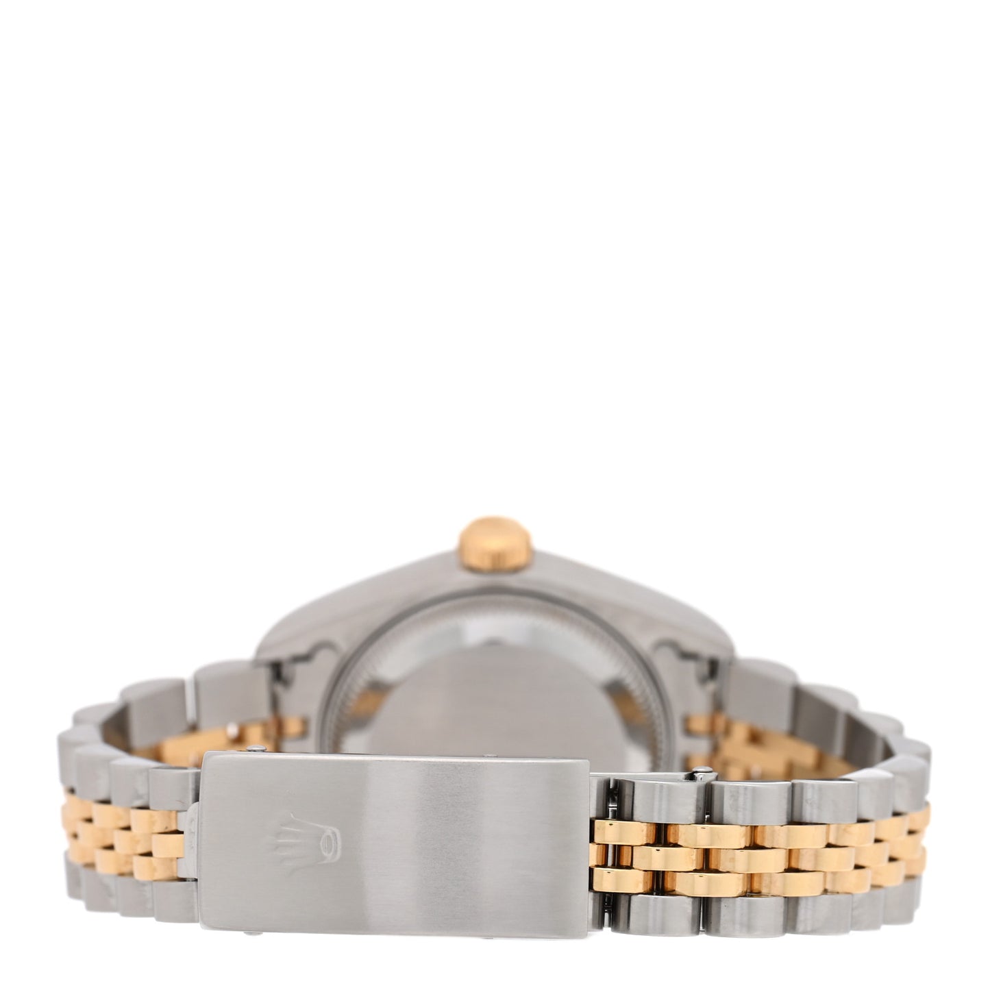 Stainless Steel 18K Yellow Gold 26mm Oyster Perpetual Datejust Watch White Pyramid Roman 79173