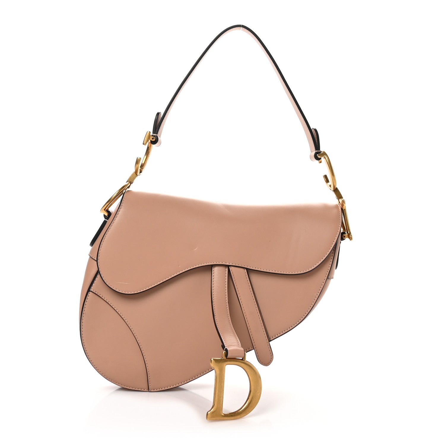 Christian Dior Calfskin Saddle Bag Pink 1 of 12