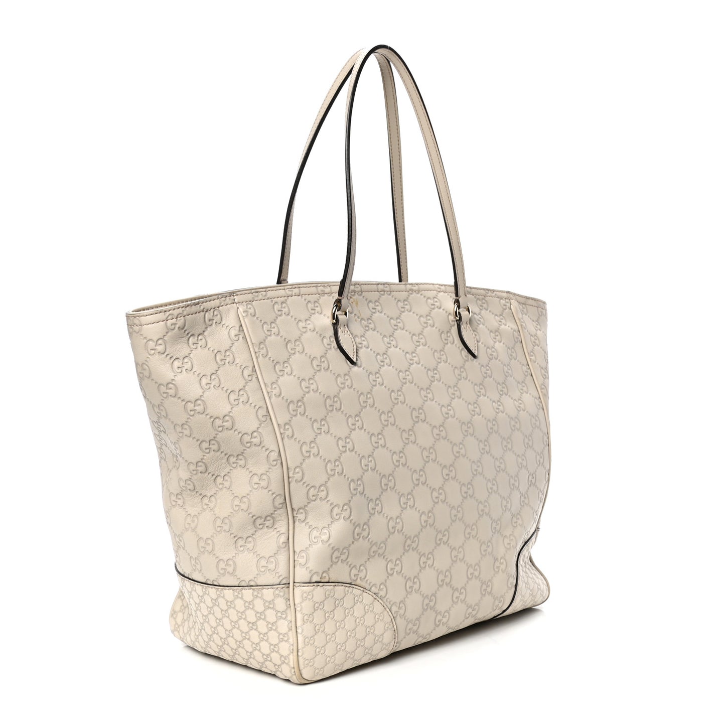 Guccissima Medium Bree Zippered Tote Off White