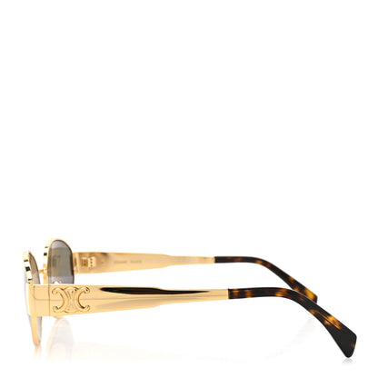 Celine Metal Triomphe 01 Sunglasses CL40235U Gold Green 3 of 7