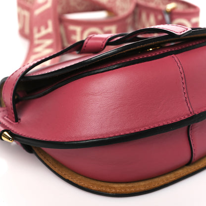 Loewe Calfskin Jacquard Mini Gate Dual Bag Plum 9 of 10