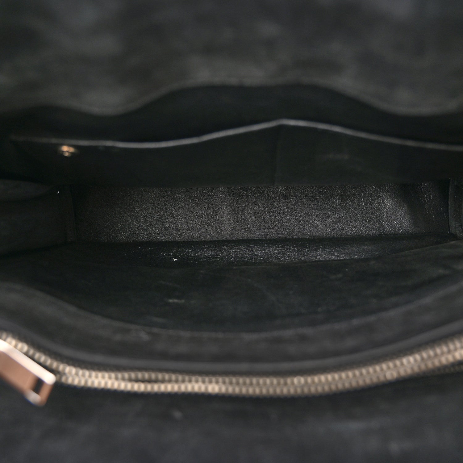 Saint Laurent Suede Crocodile Embossed Small Sac De Jour Black 5 of 11