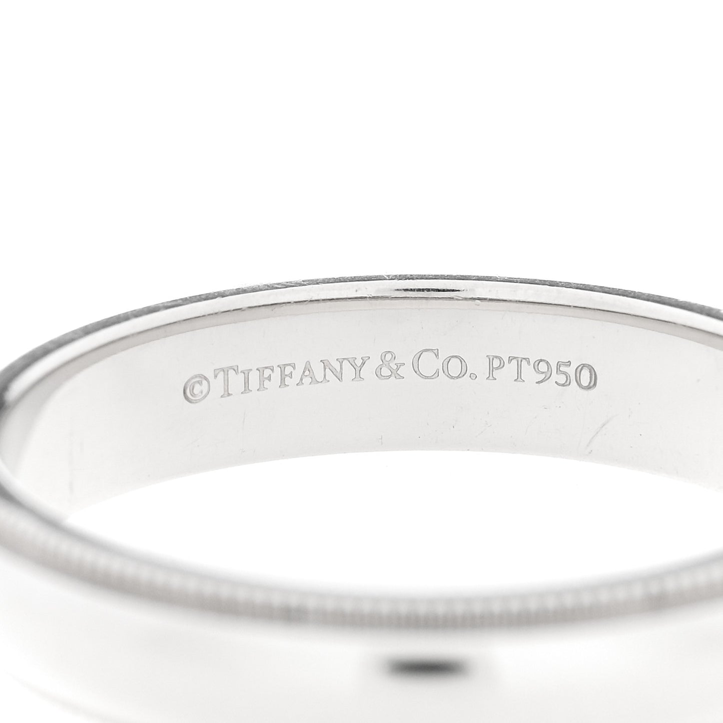 Platinum 4mm Together Milgrain Wedding Band Ring 59 8.75