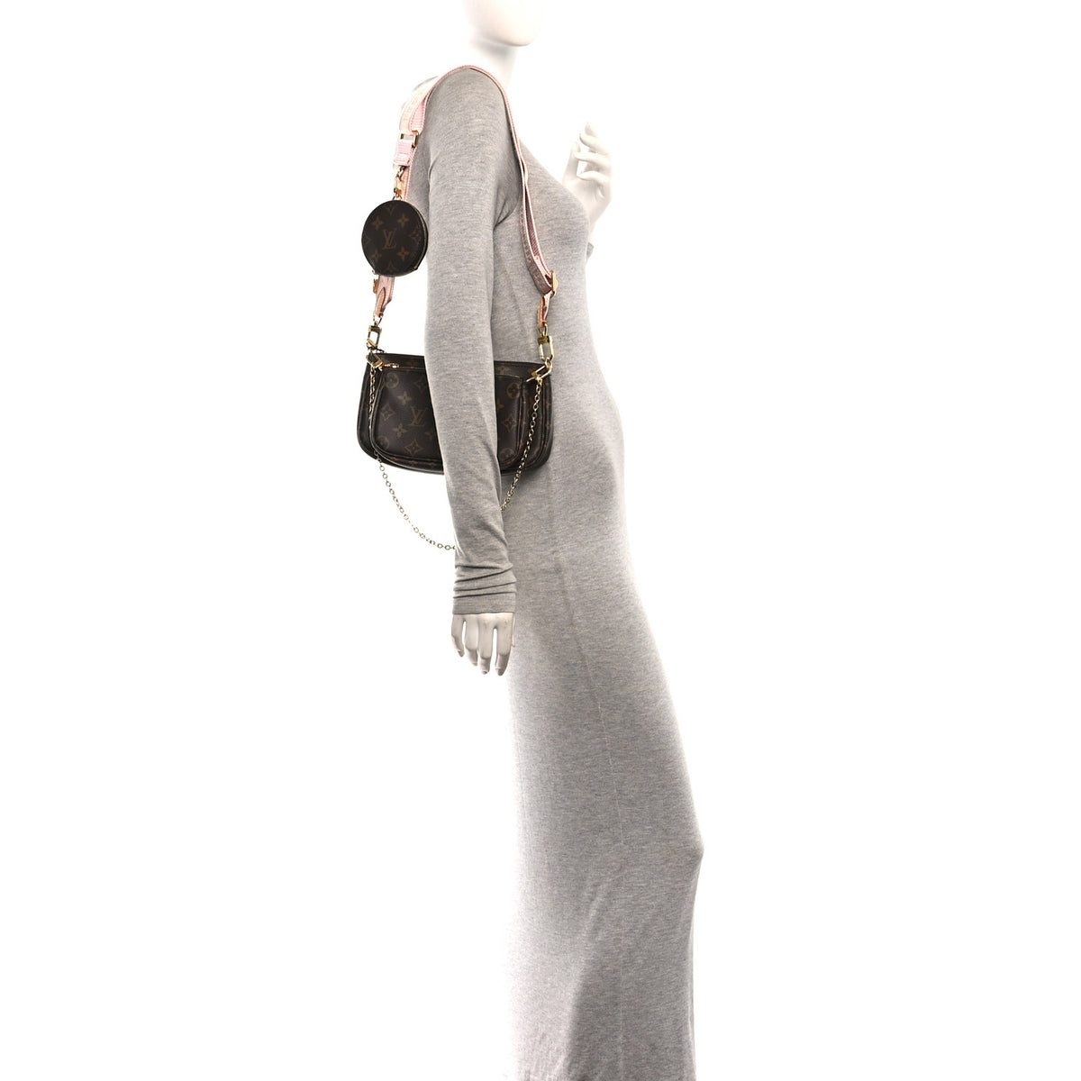 Monogram Multi Pochette Accessories Rose Clair