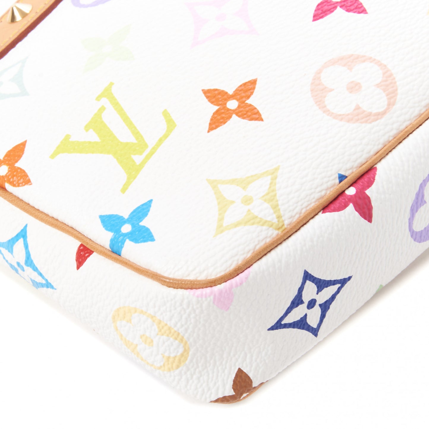 Monogram Multicolor Pochette Accessories White
