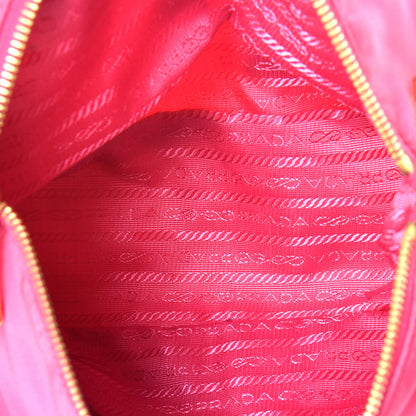 Prada Tessuto Nylon Pietre Jeweled Shoulder Bag Fuxia 5 of 8