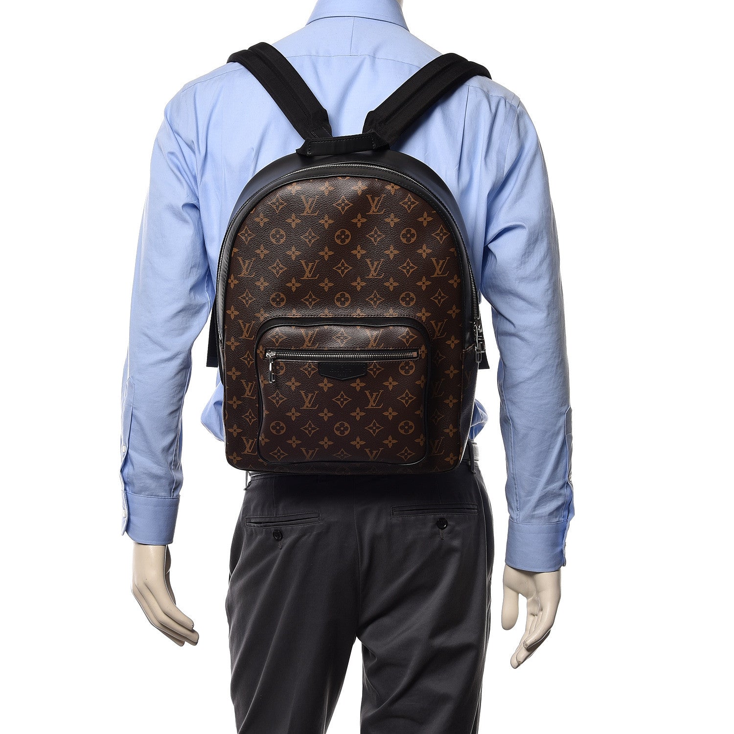 Louis Vuitton Monogram Macassar Josh Backpack 2 of 18