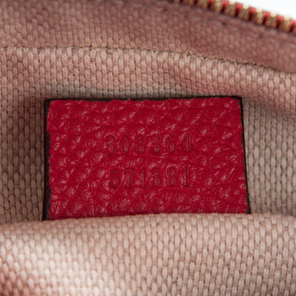 Gucci Pebbled Calfskin Small Soho Disco Bag Tabasco Red 7 of 7