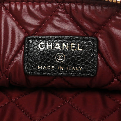 Chanel Caviar Quilted Medium Cosmetic Case Black 6 of 9