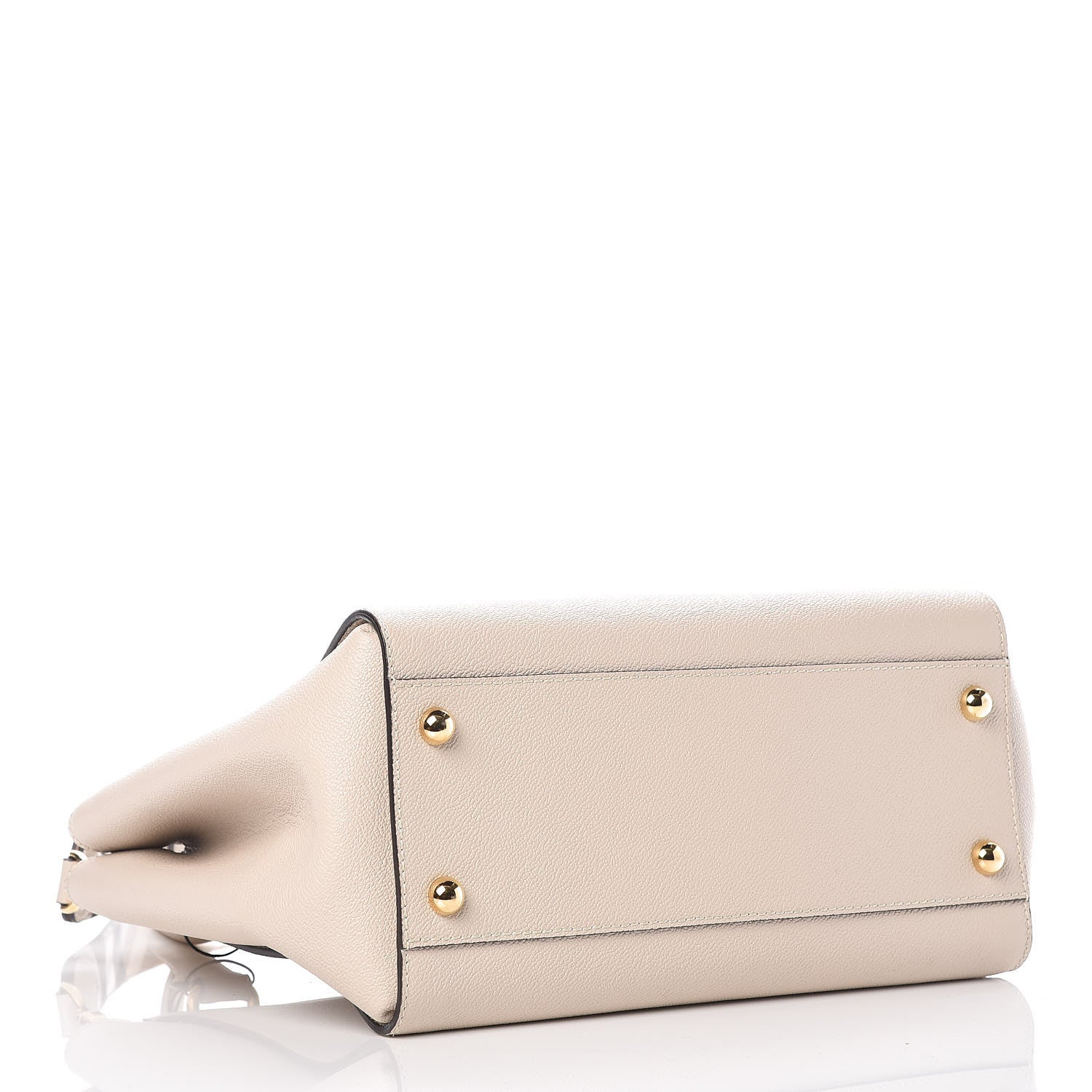 Burberry Soft Grain Calfskin Medium Buckle Tote Limestone 5 of 10