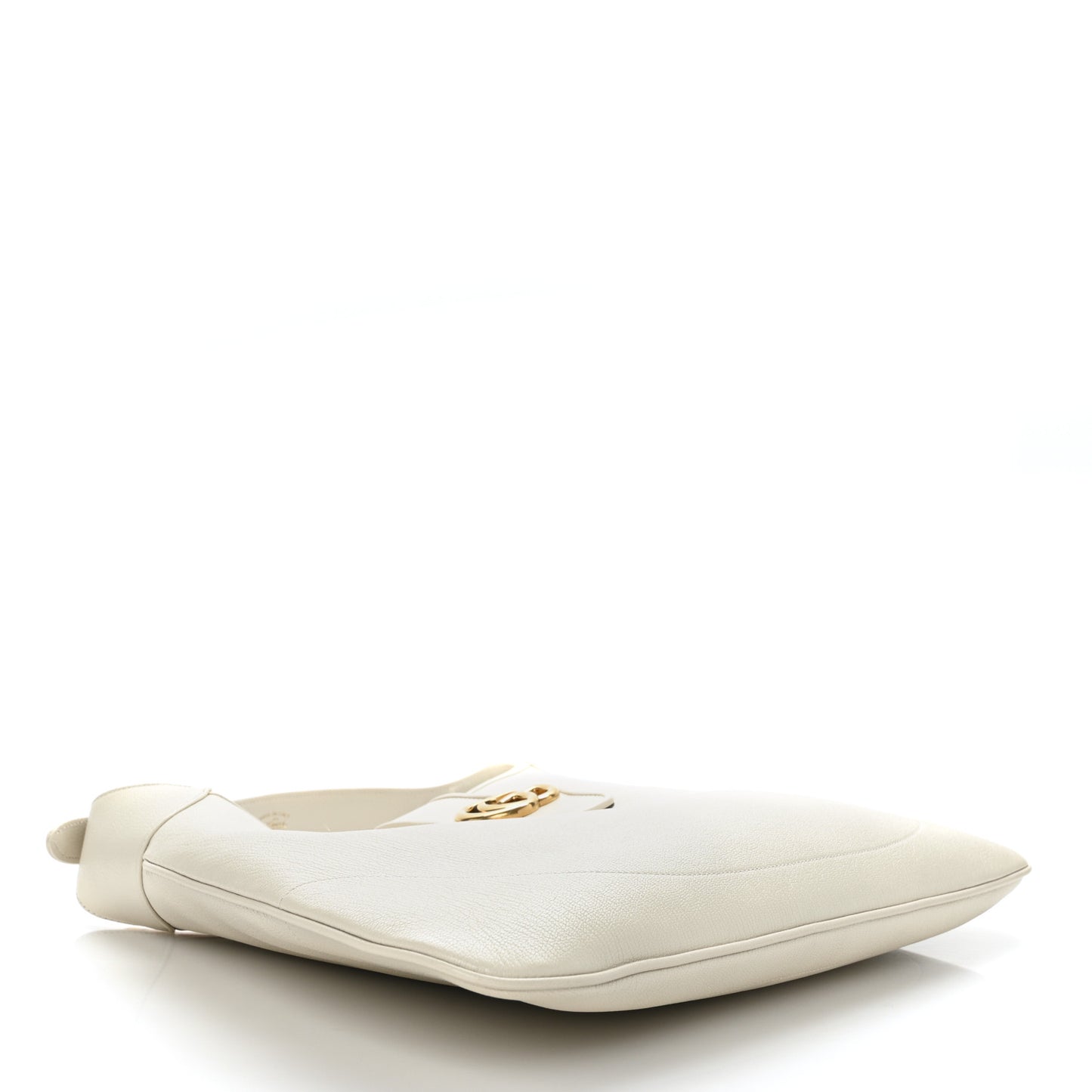 Goatskin Large Aphrodite Shoulder Bag Mystic White