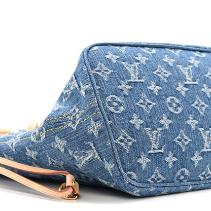 Louis Vuitton Monogram Denim Neo Neverfull MM Blue 9 of 11