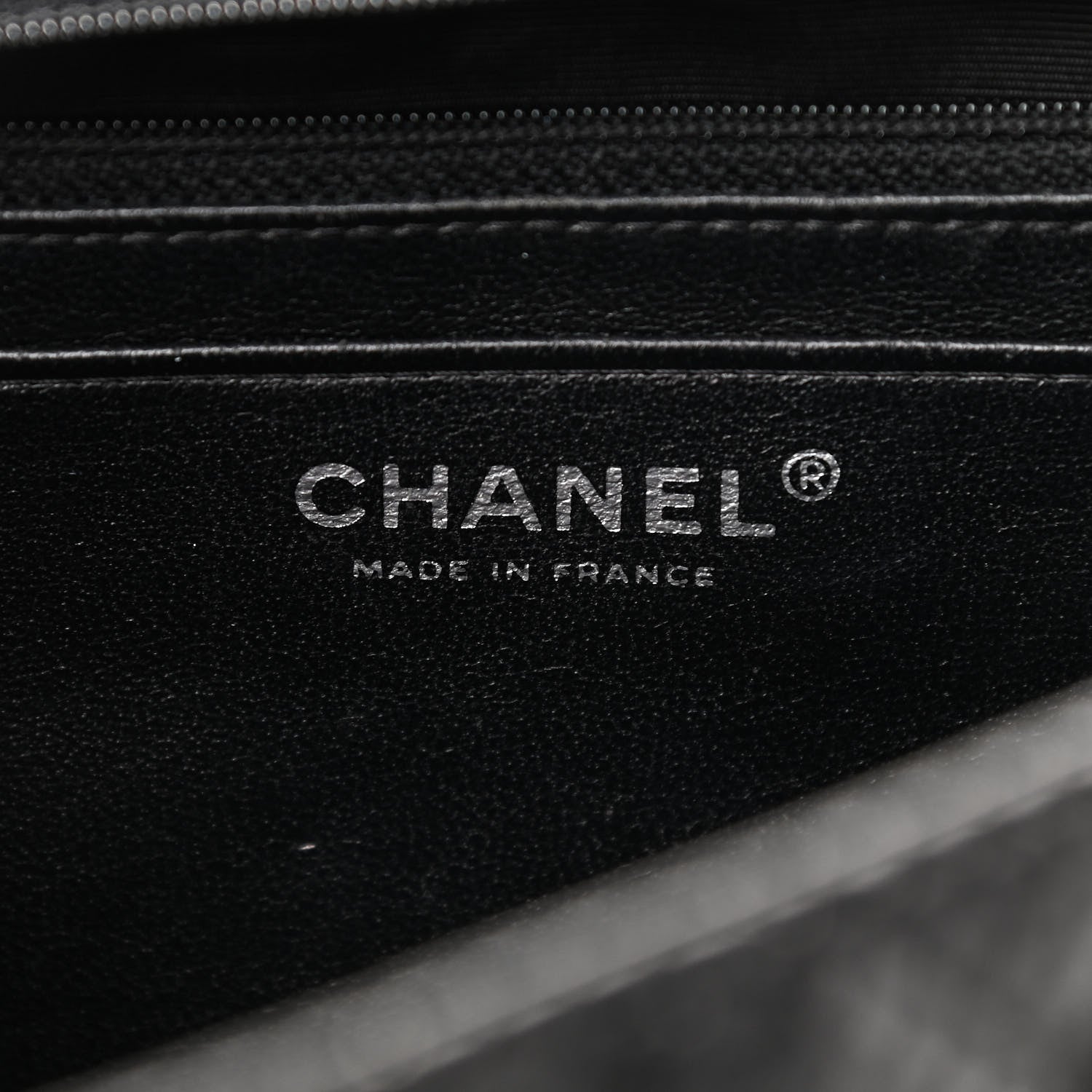 Chanel Lambskin Perforated Jumbo Single Flap Black 6 of 14