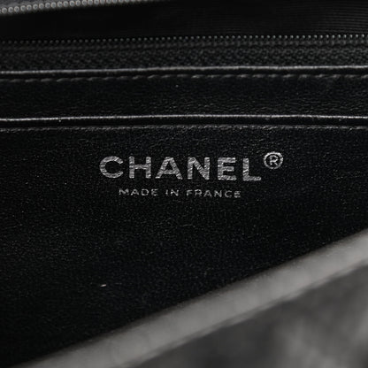 Chanel Lambskin Perforated Jumbo Single Flap Black 6 of 14
