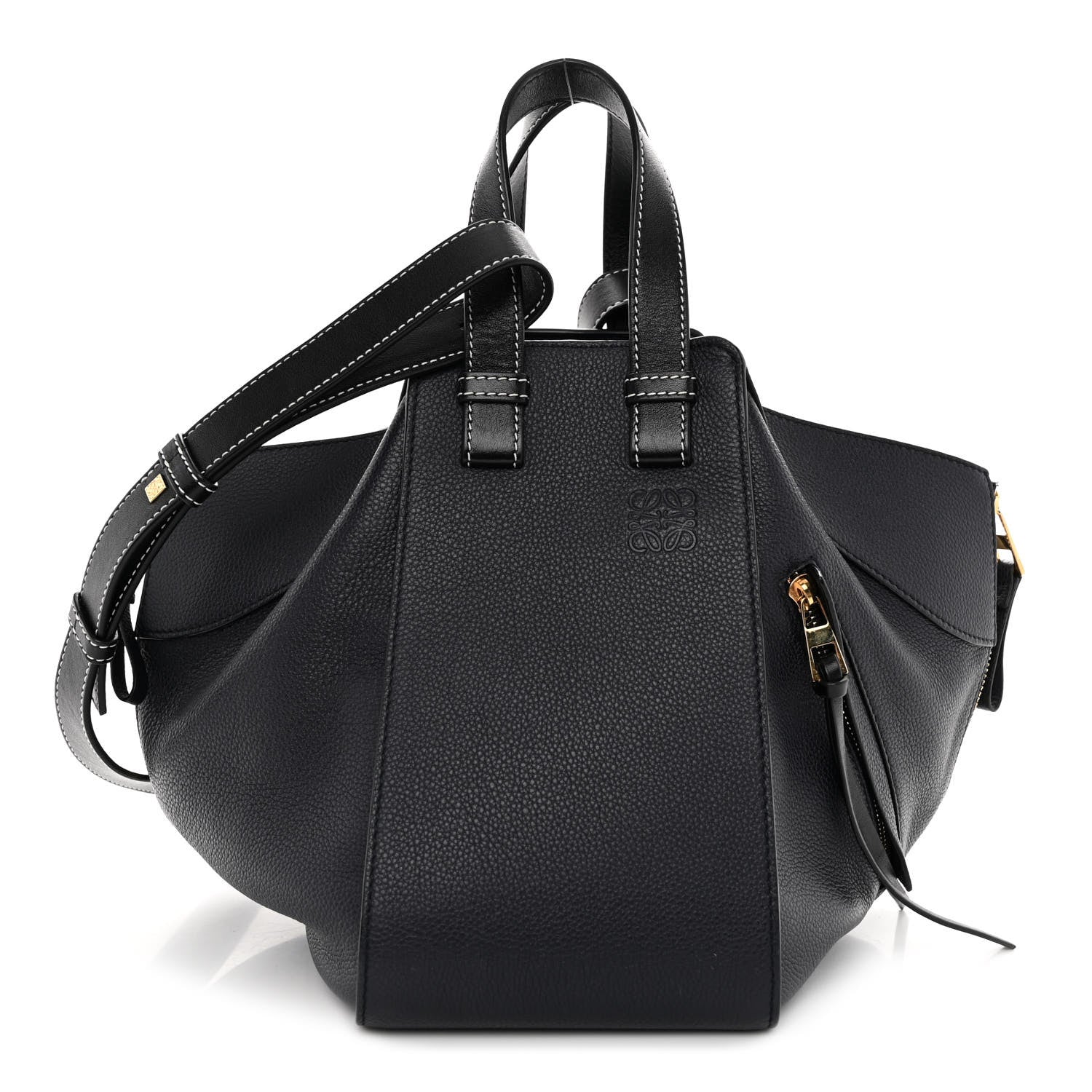 Loewe Calfskin Small Hammock Shoulder Bag Midnight Blue Black 1 of 11