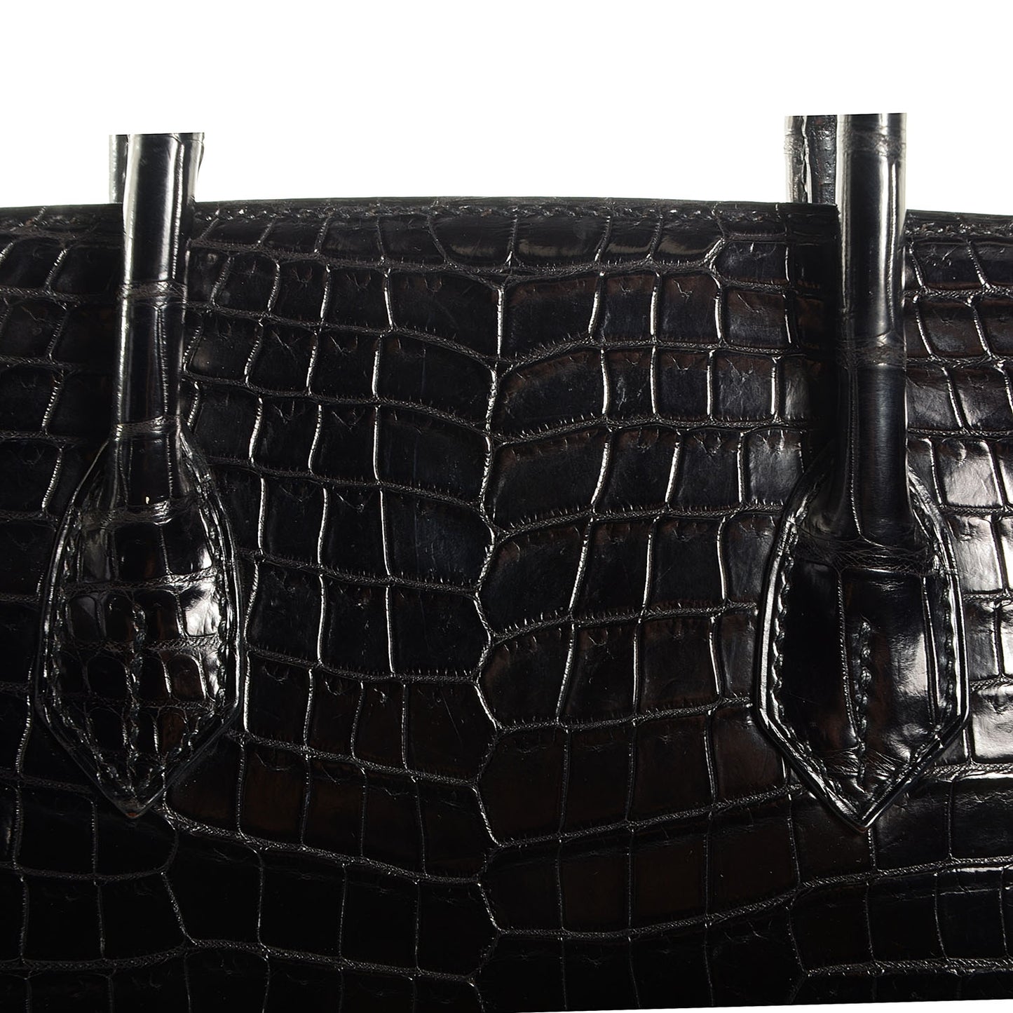 Matte Porosus Crocodile Birkin 35 Black