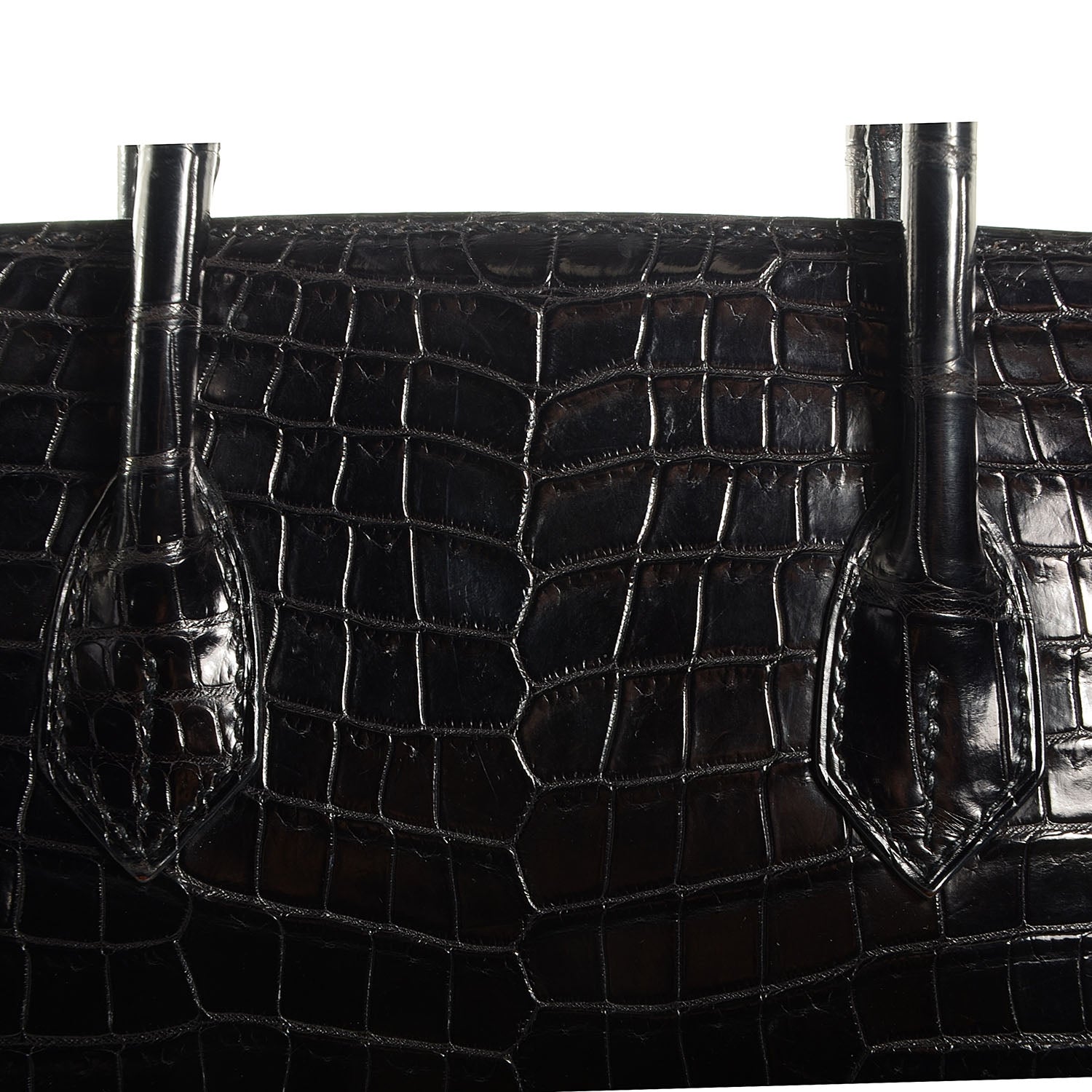 Hermes Matte Porosus Crocodile Birkin 35 Black 27 of 30