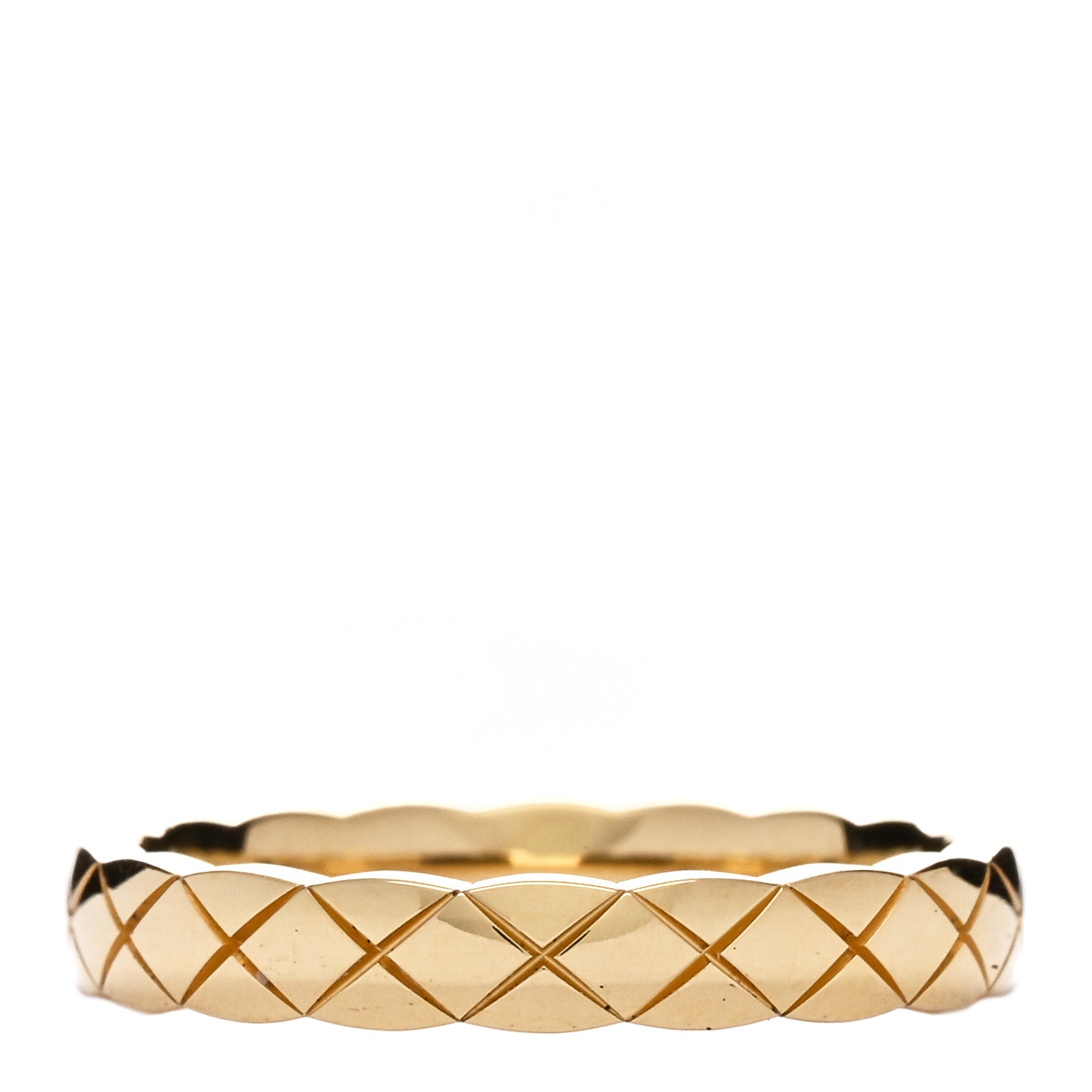 Chanel 18K Yellow Gold Mini Coco Crush Ring 52 6 2 of 4