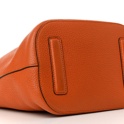 Gucci Soft Grained Calfskin Small Jackie Bucket Bag Orange 10 of 15