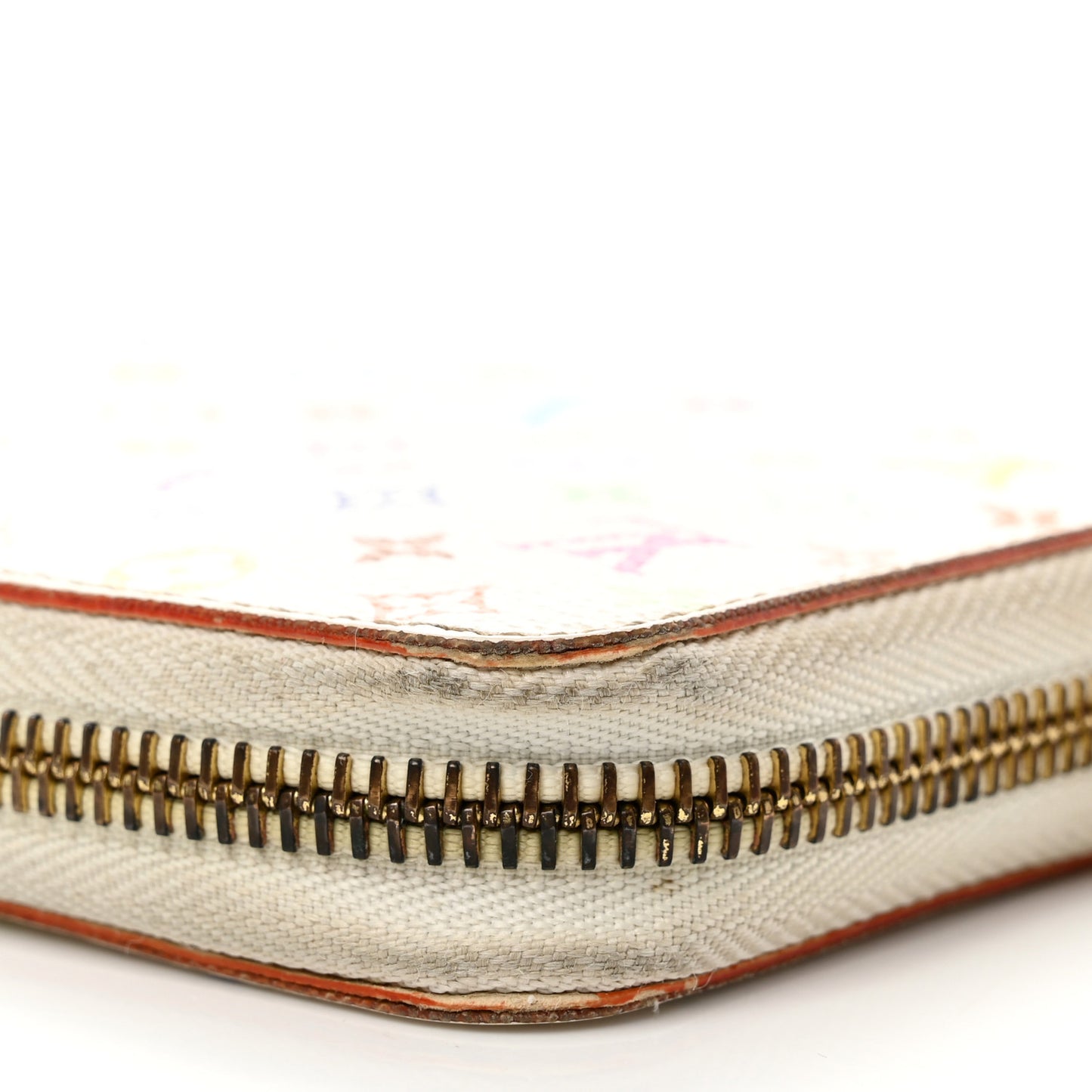 Monogram Multicolor Zippy Wallet White Litchi