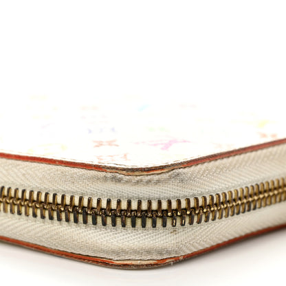 Louis Vuitton Monogram Multicolor Zippy Wallet White Litchi 8 of 10
