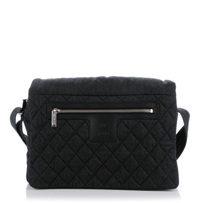 Chanel Denim Quilted Coco Cocoon Messenger Black 1 of 7