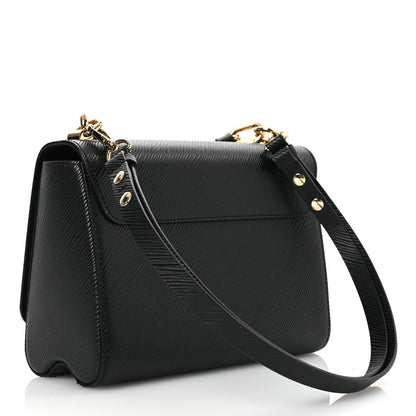 Louis Vuitton Epi Twist Braided Strap Shoulder Bag MM Black 4 of 10