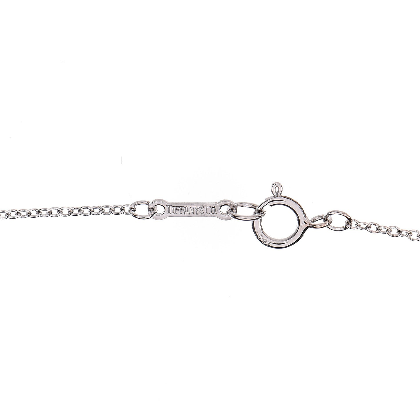 18K White Gold Diamond Paloma Picasso Double Loving Heart Necklace