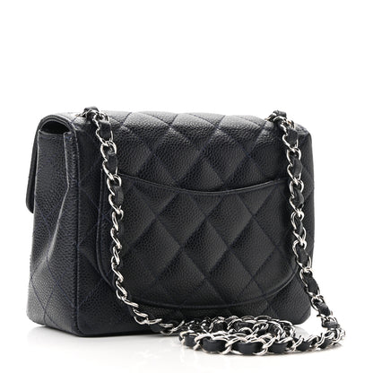 Chanel Caviar Quilted Mini Square Flap Navy 3 of 11