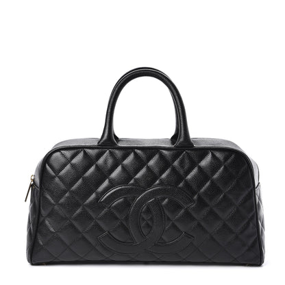 Chanel Caviar Quilted Large Bowler Black 1 of 14
