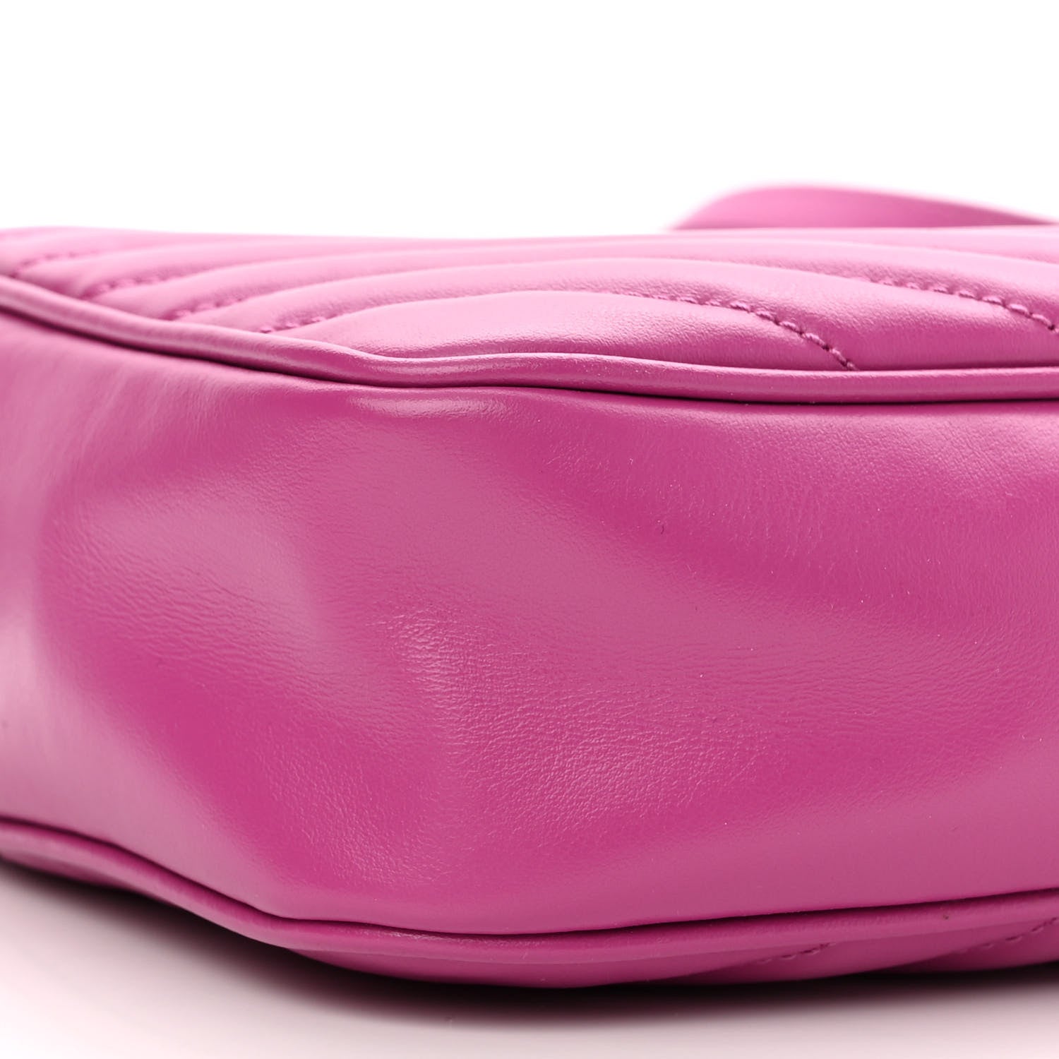 Saint Laurent Calfskin Matelasse Monogram Lou Camera Bag Electric Fuchsia 9 of 10