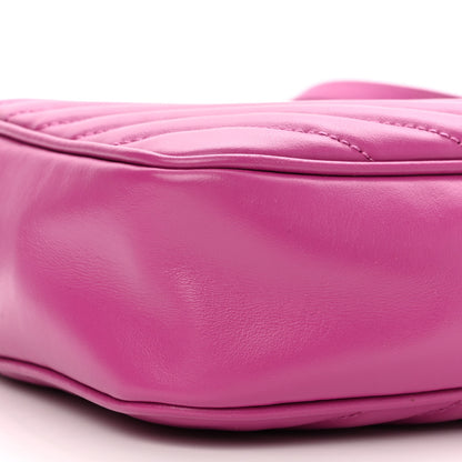 Saint Laurent Calfskin Matelasse Monogram Lou Camera Bag Electric Fuchsia 9 of 10