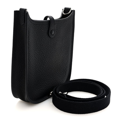 Hermes Taurillon Clemence Evelyne TPM Black 3 of 11