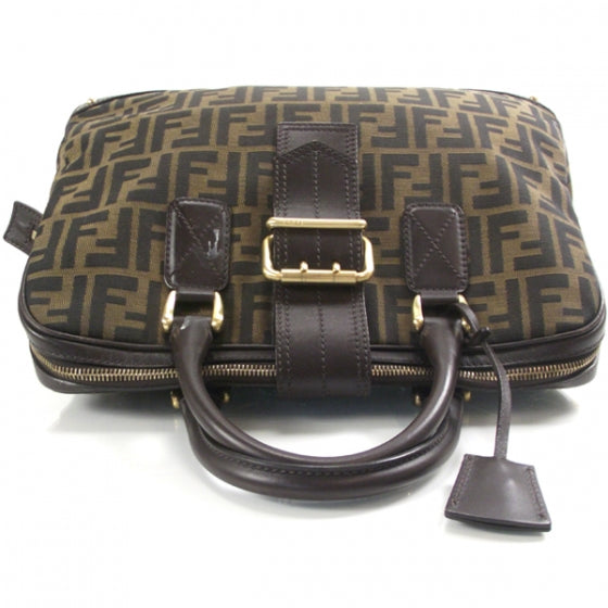 Fendi Zucca Buckle Satchel 5 of 15