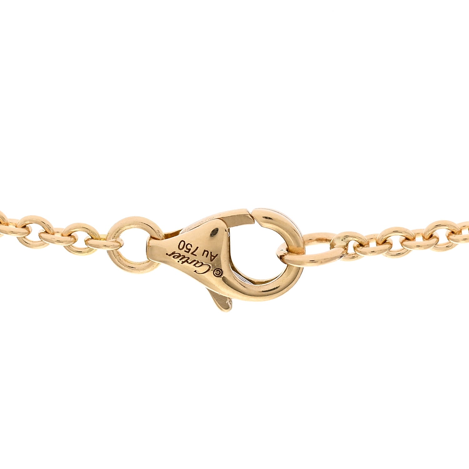 Cartier 18K Yellow Gold Interlocking LOVE Necklace 4 of 5
