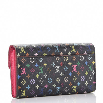 Louis Vuitton Monogram Multicolor Sarah Wallet NM Black Grenade 3 of 8