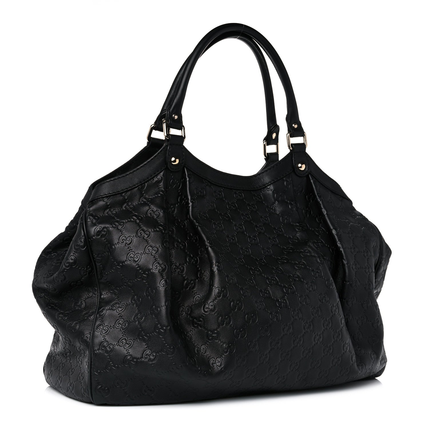 Gucci Guccissima Large Sukey Tote Black 2 of 13