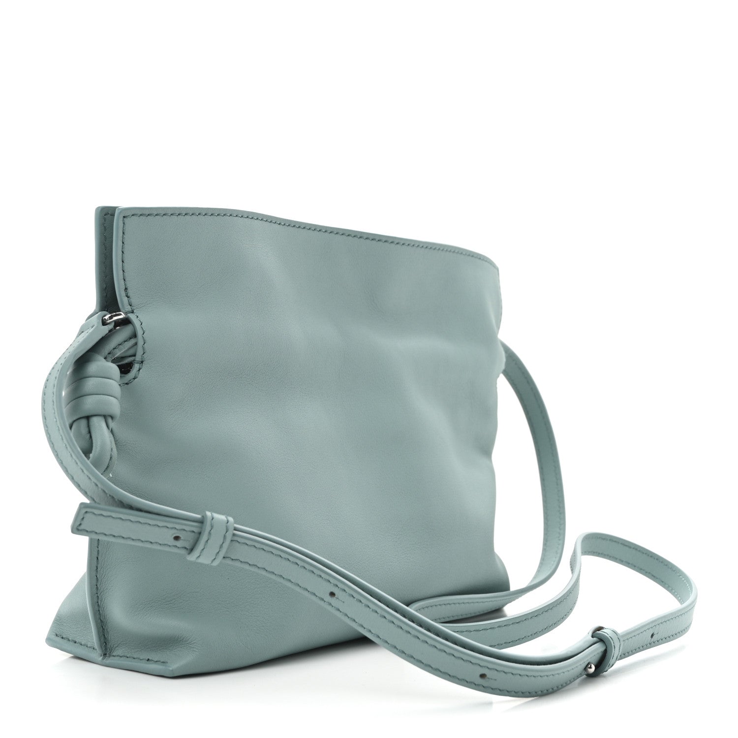 Loewe X SUNA FUJITA Nappa Flamenco Knot Clutch Water 3 of 10
