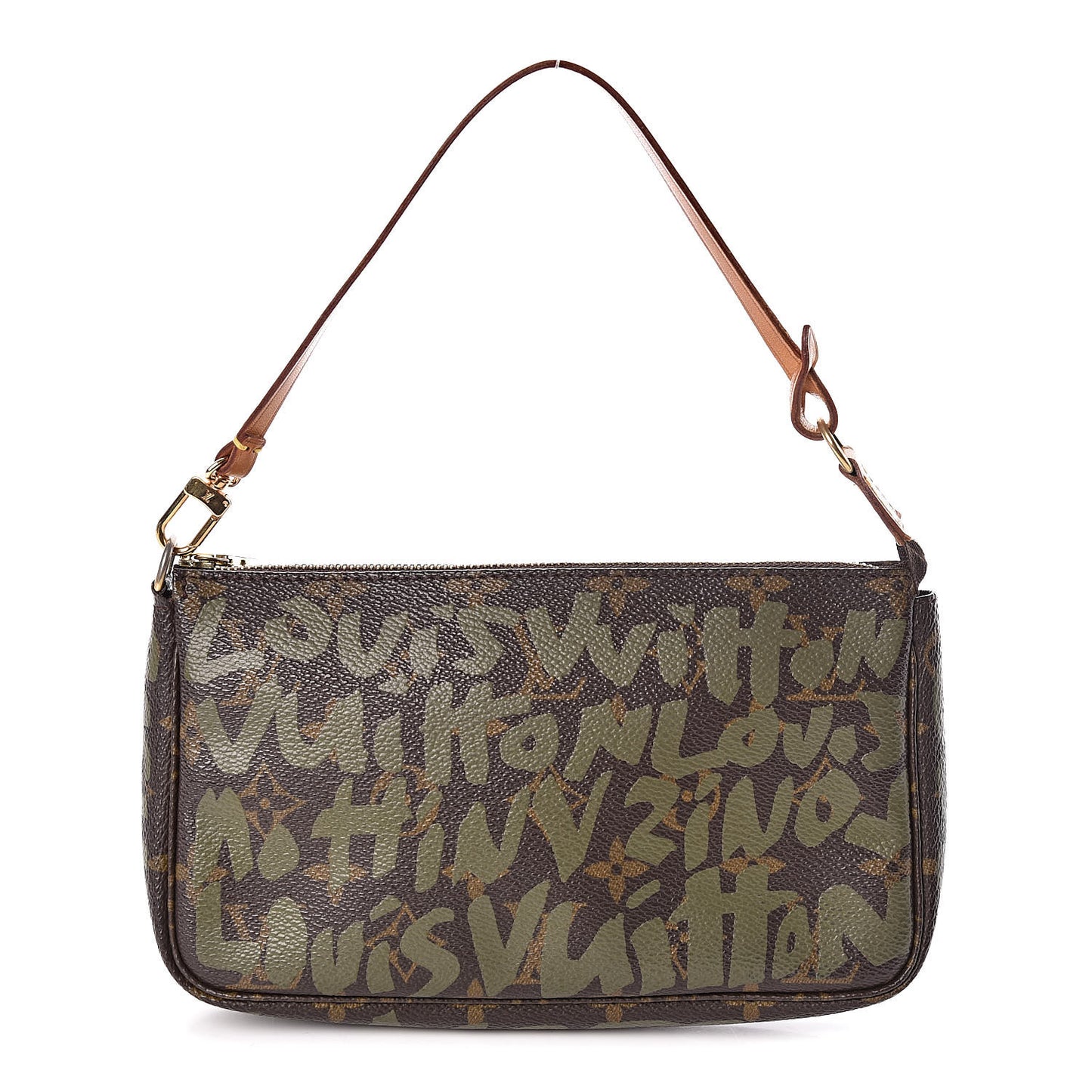 Monogram Graffiti Pochette Accessories Kaki