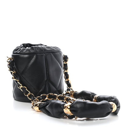 Chanel Calfskin Pillow Crush Clutch With Chain Black 2 of 9