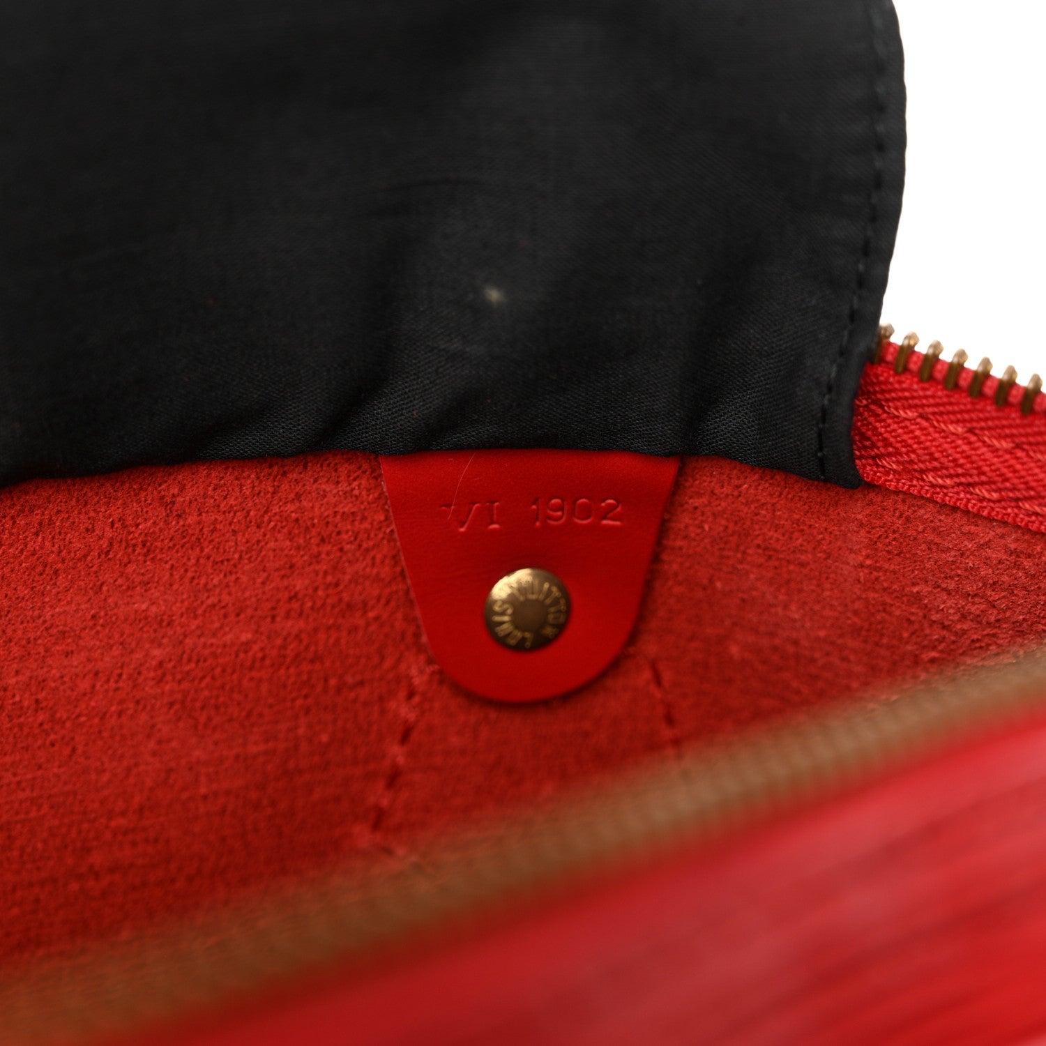 Louis Vuitton Epi Speedy 30 Castillan Red 6 of 17