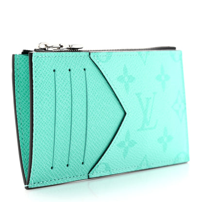 Louis Vuitton Taigarama Coin Card Holder Miami Green 3 of 6